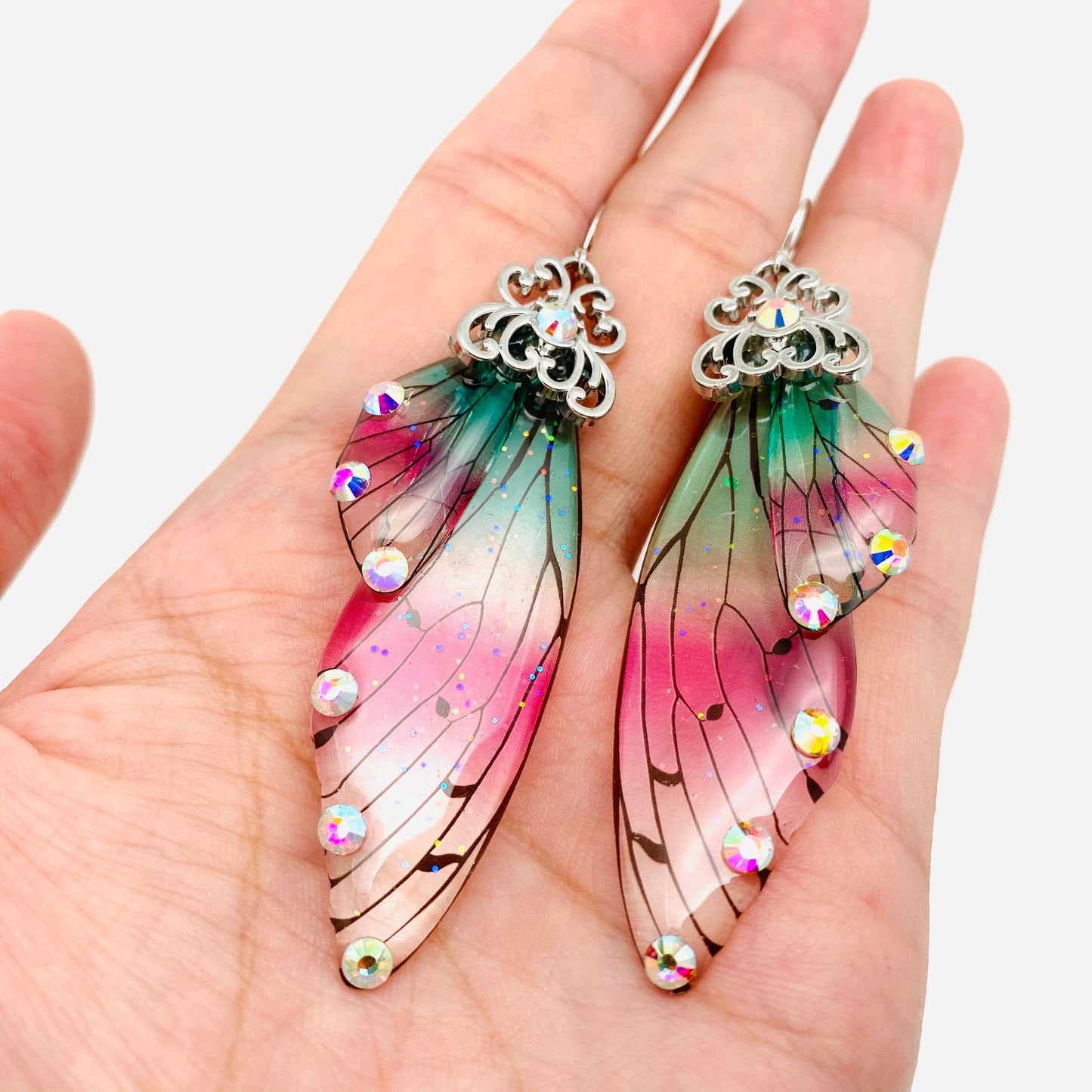 Handmade Fairy Wings Earrings