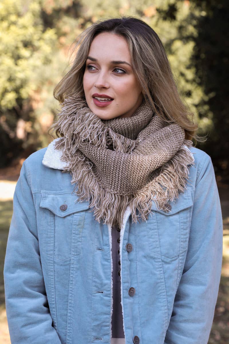 Soft and Warm Marled Knit Infinity Loop Scarf ♾️