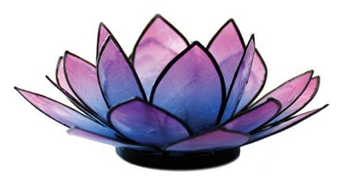 Pink & Turquoise  Lotus T Light