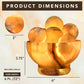 UMAID Onyx Stone Lamp Bowl with 6 Onyx Marble Massage Balls