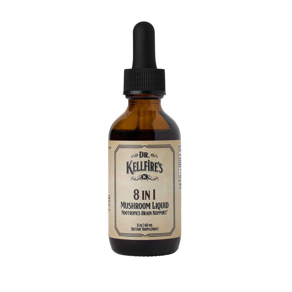 Eight Mushroom Tincture With Lion's Mane Reishi Chaga Cordyceps Shiitake Maitake