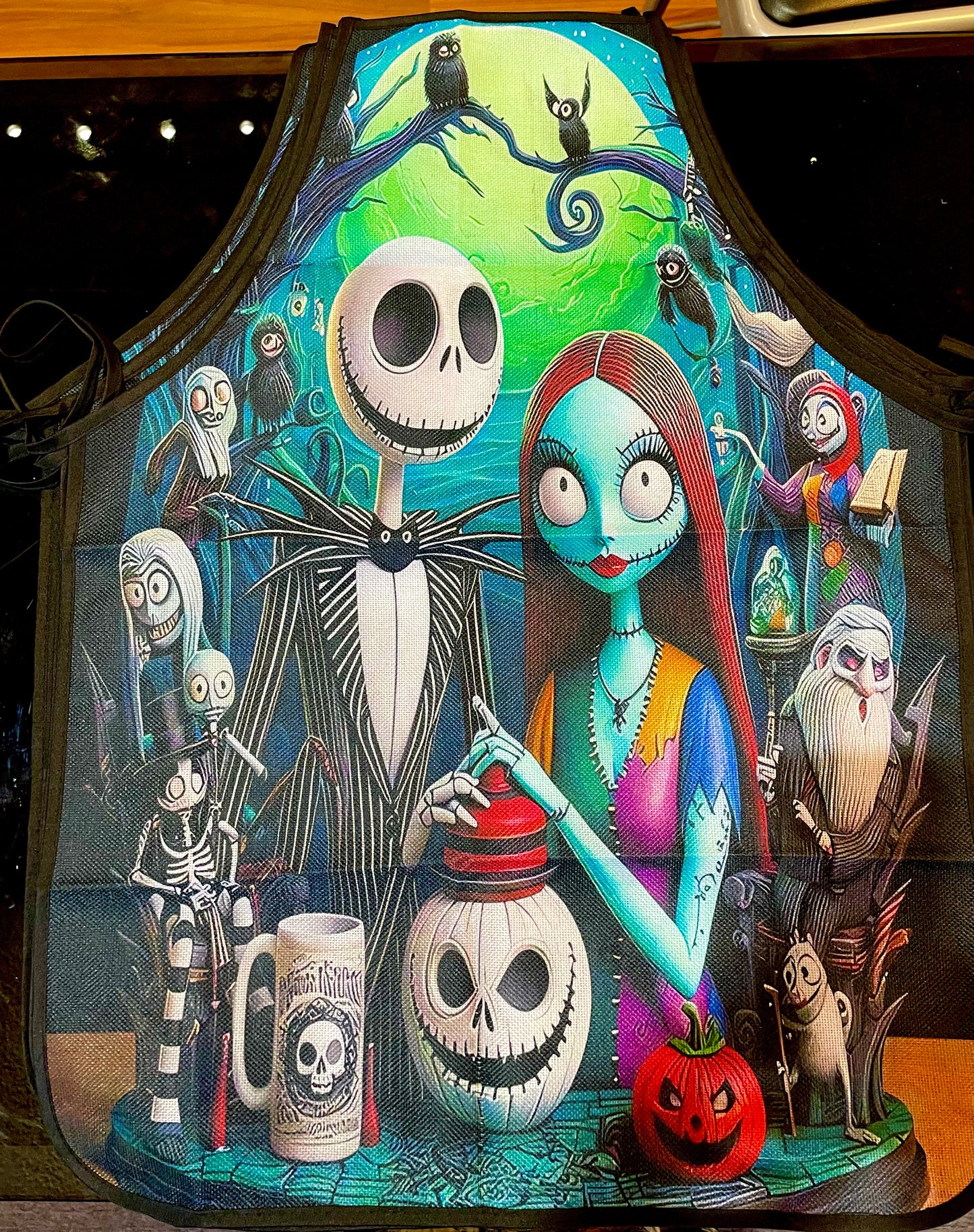 Nightmare Before Christmas Apron Spooky Halloween Kitchen