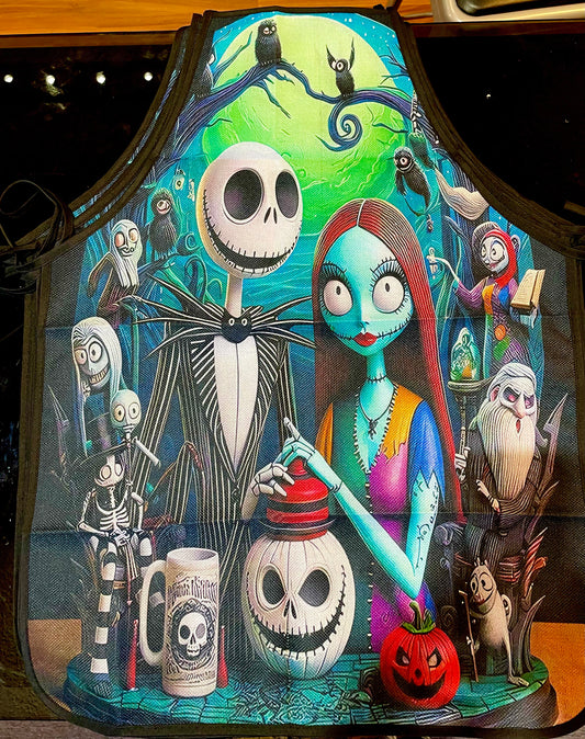 Nightmare Before Christmas Apron Spooky Halloween Kitchen