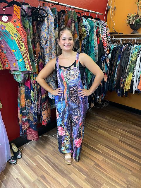 Trippy Multi Design Romper for Vibrant Comfort and Playful Style