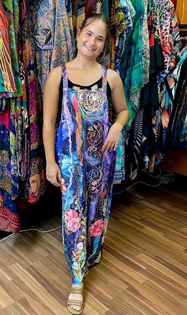 Trippy Multi Design Romper for Vibrant Comfort and Playful Style