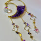 Moon Crystal and Stone Sun Catcher by The Enchanted Bazaar