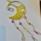 Moon Crystal and Stone Sun Catcher by The Enchanted Bazaar