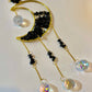 Moon Crystal and Stone Sun Catcher by The Enchanted Bazaar