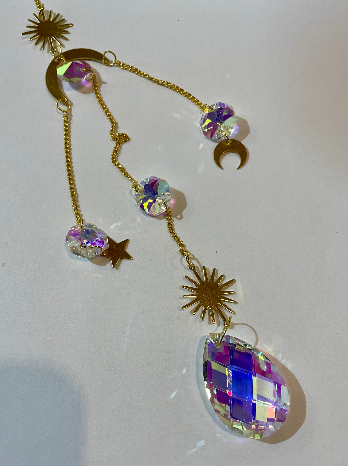 Crystal Sun/Moon Sun Catcher