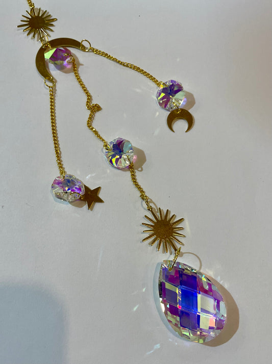 Crystal Sun/Moon Sun Catcher