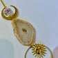 Crystal Sun Catchers With Prism Pendants Agate Slices