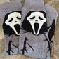 Ghost Face Calf High Socks Spooky Cozy Halloween Footwear