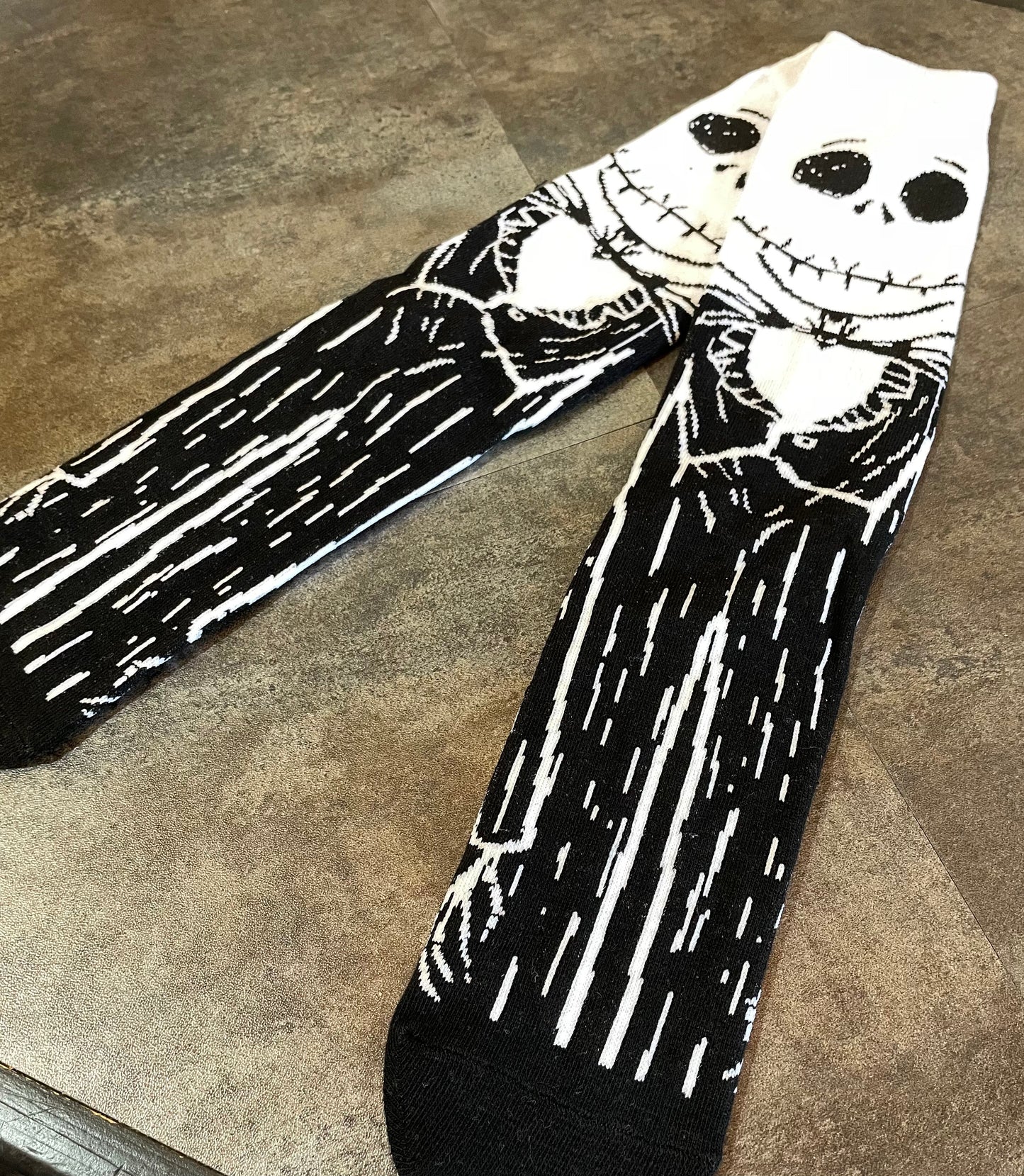 Jack Skellington Calf High Socks Nightmare Before Christmas