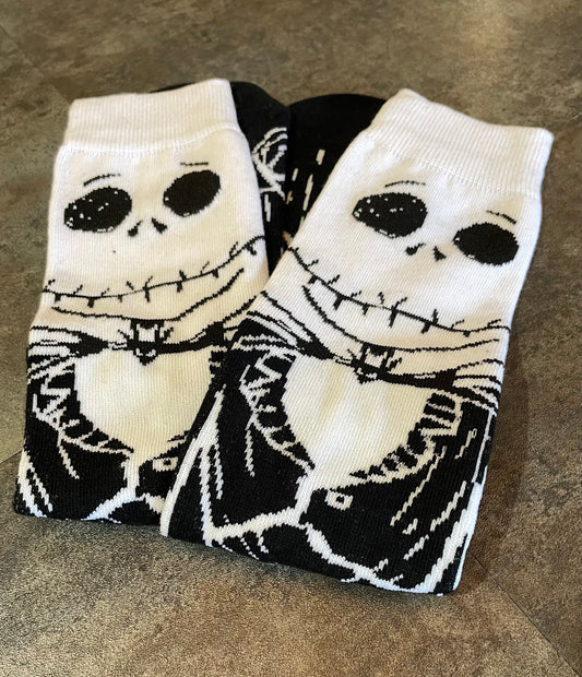 Jack Skellington Calf High Socks Nightmare Before Christmas