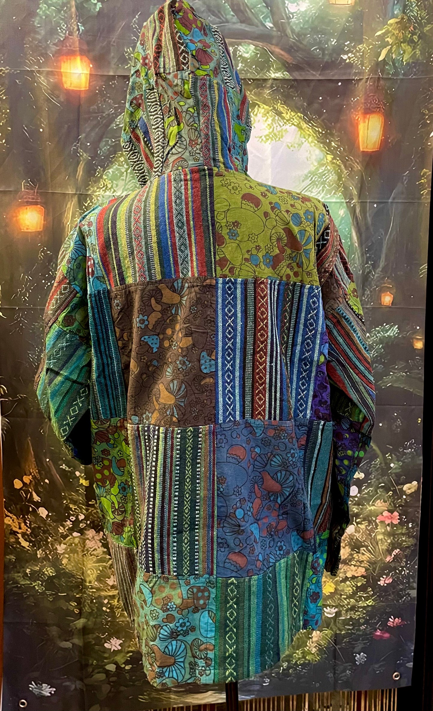 Himalayan Kathmandu Handcrafted Hooded Jacket Nepalese Artistry