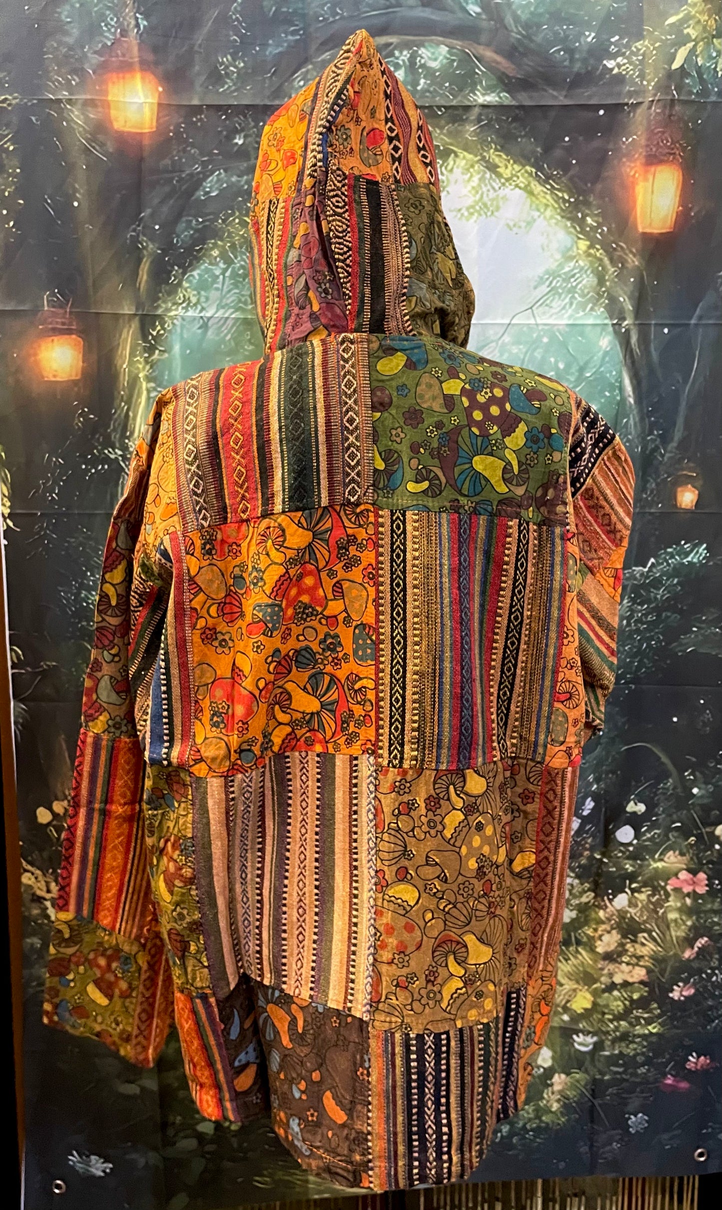 Himalayan Kathmandu Handcrafted Hooded Jacket Bohemian Style