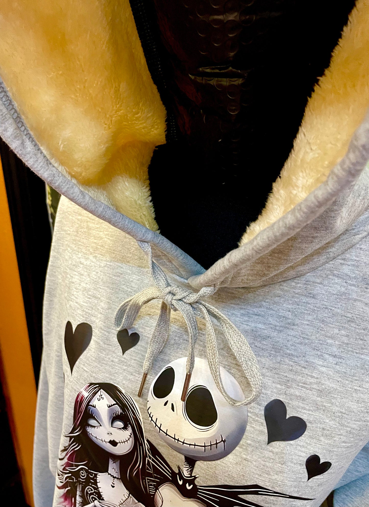 Jack And Sally Fleece Hoodie Cozy Halloween The Nightmare Before Christmas
