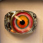 Eye of the Dark Lore Ring with Mystical Eye Symbol for Occult Jewelry
