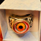 Eye of the Dark Lore Ring with Mystical Eye Symbol for Occult Jewelry