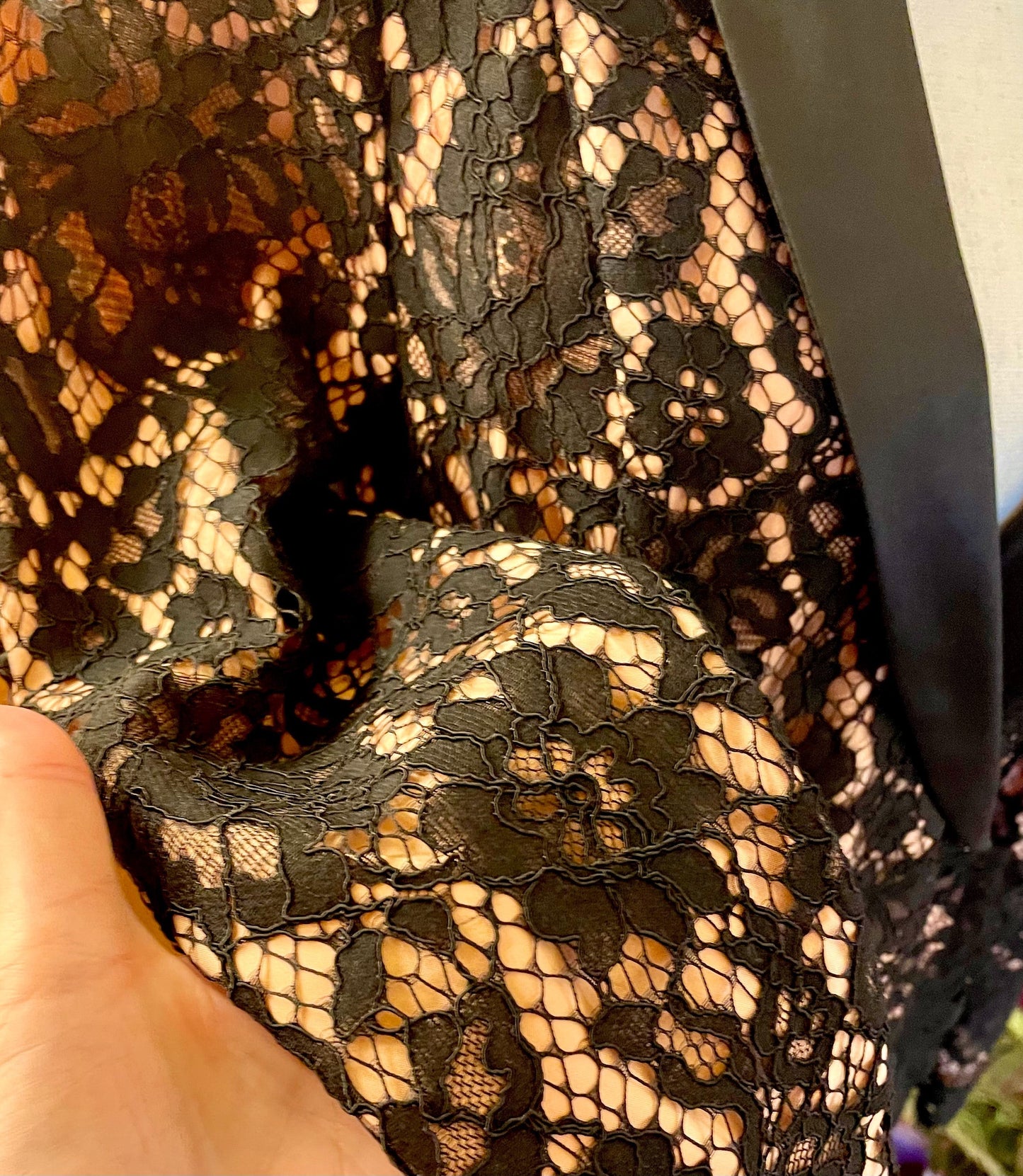 Black Lace Coat Dress
