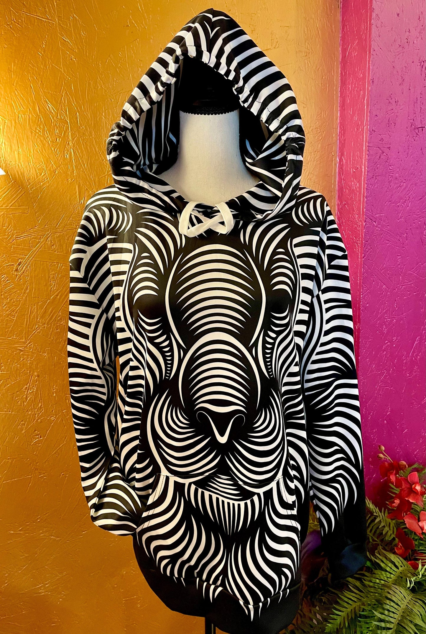 3D Abstract Lion Hoodie
