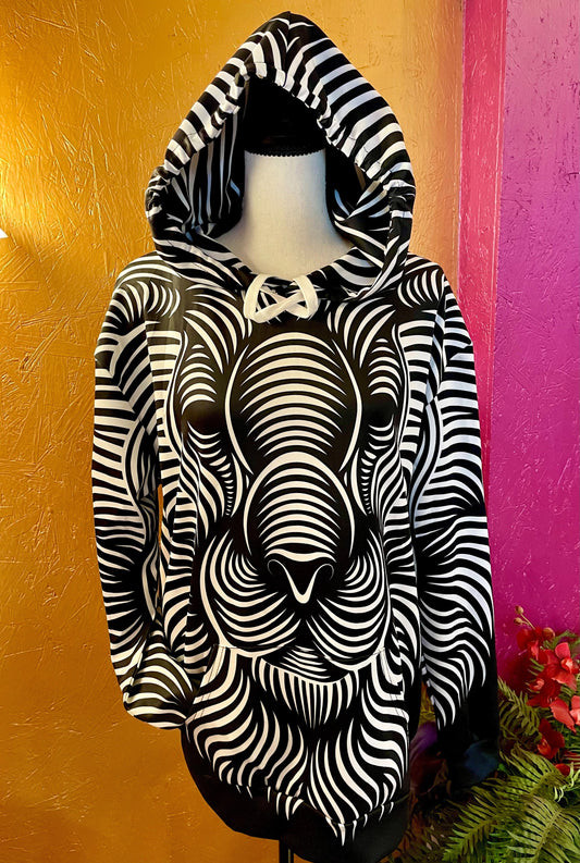 3D Abstract Lion Hoodie