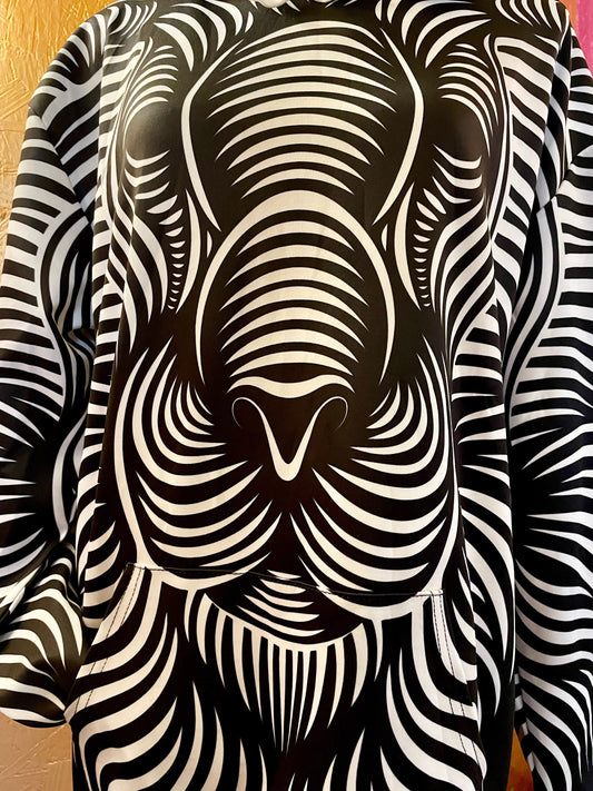 3D Abstract Lion Hoodie