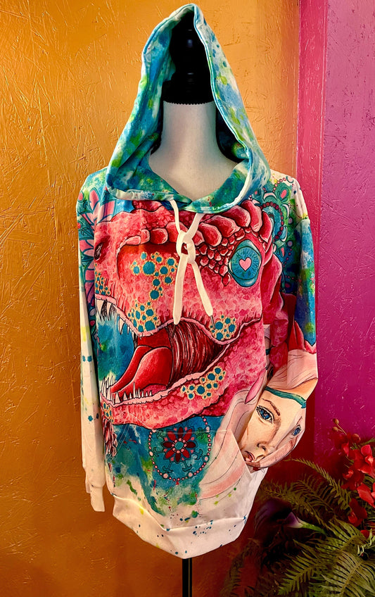 3D T Rex Hoodie