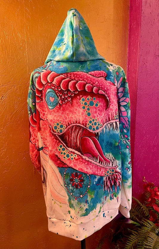 3D T Rex Hoodie