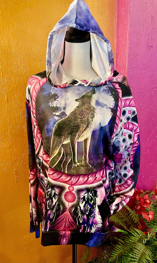 3D Wolf Hoodie