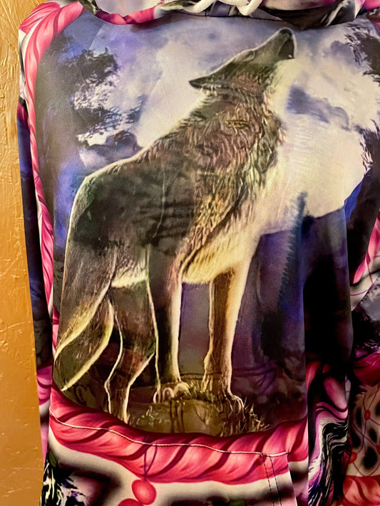 3D Wolf Hoodie