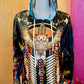 3D Native American Owl Hoodie