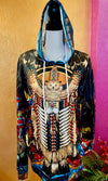 3D Native American Owl Hoodie