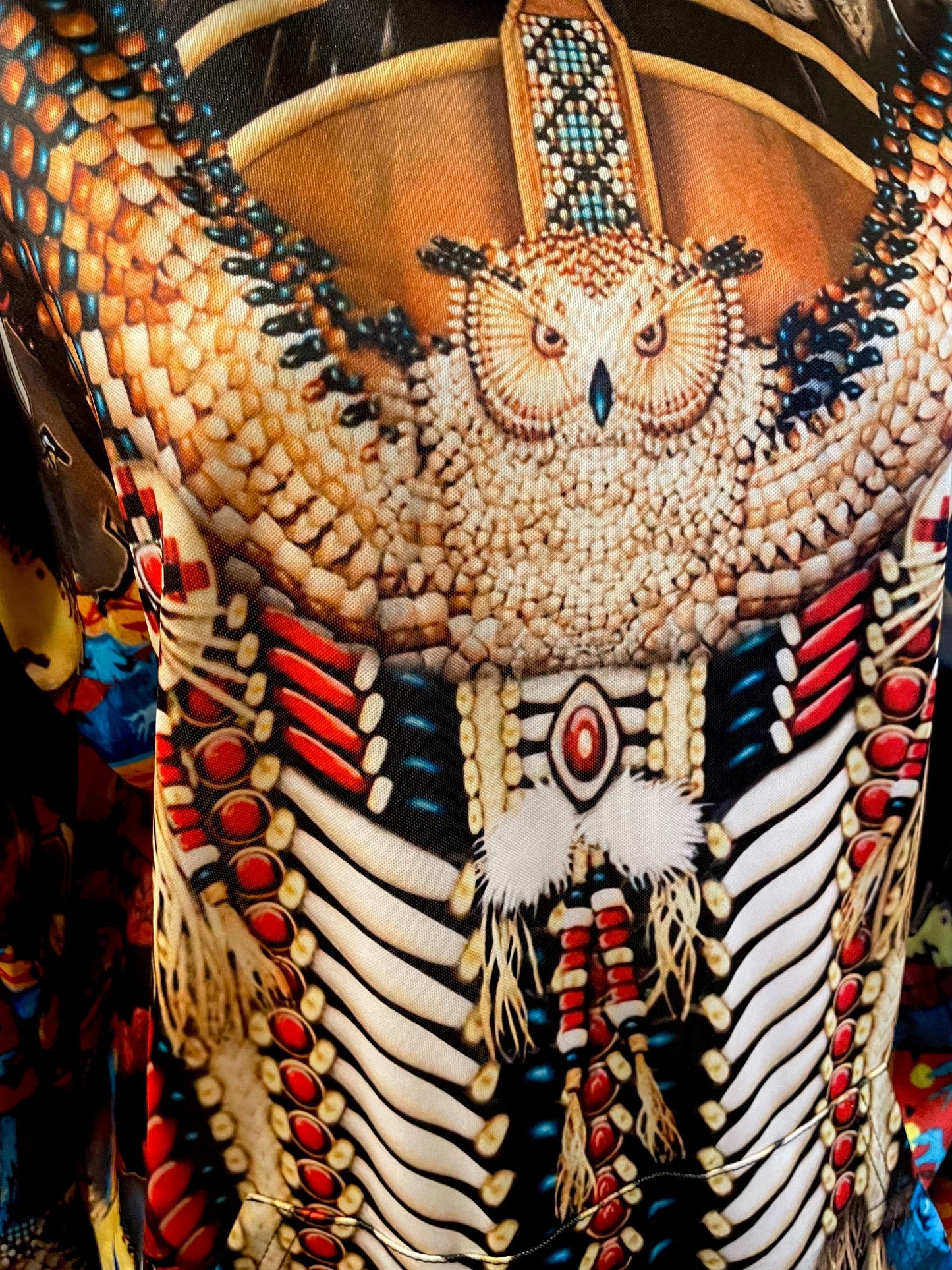 3D Native American Owl Hoodie