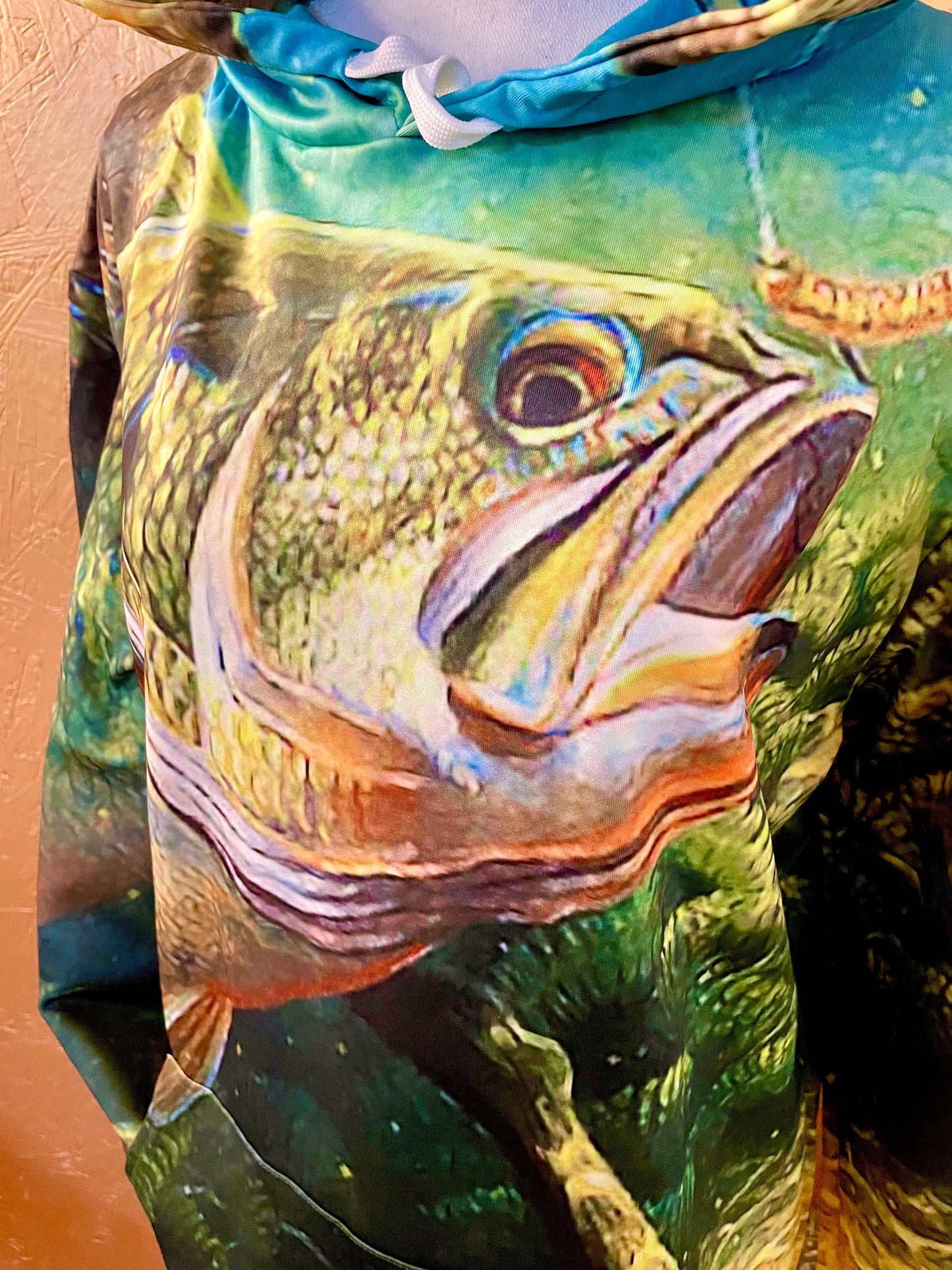 3D Fish Print Hoodie