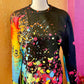 3D Paint Spatter Top