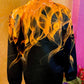 3D Flame Design Long Sleeve Top