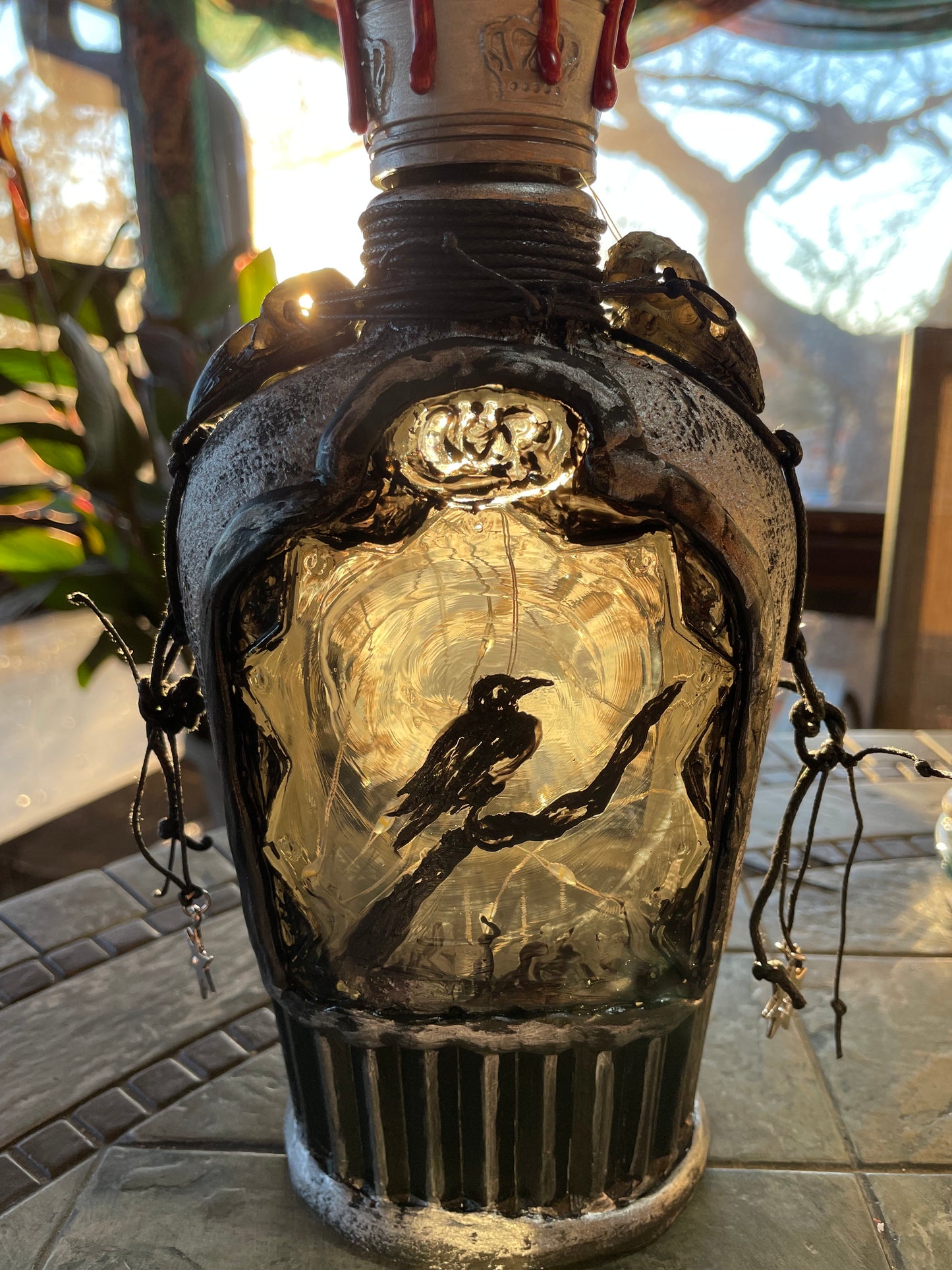 Raven's Mystical Night Handcrafted by artist Nickie Bradley