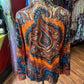 Soft Long Sleeve Paisley Cardigan Boho Cozy Layering Piece