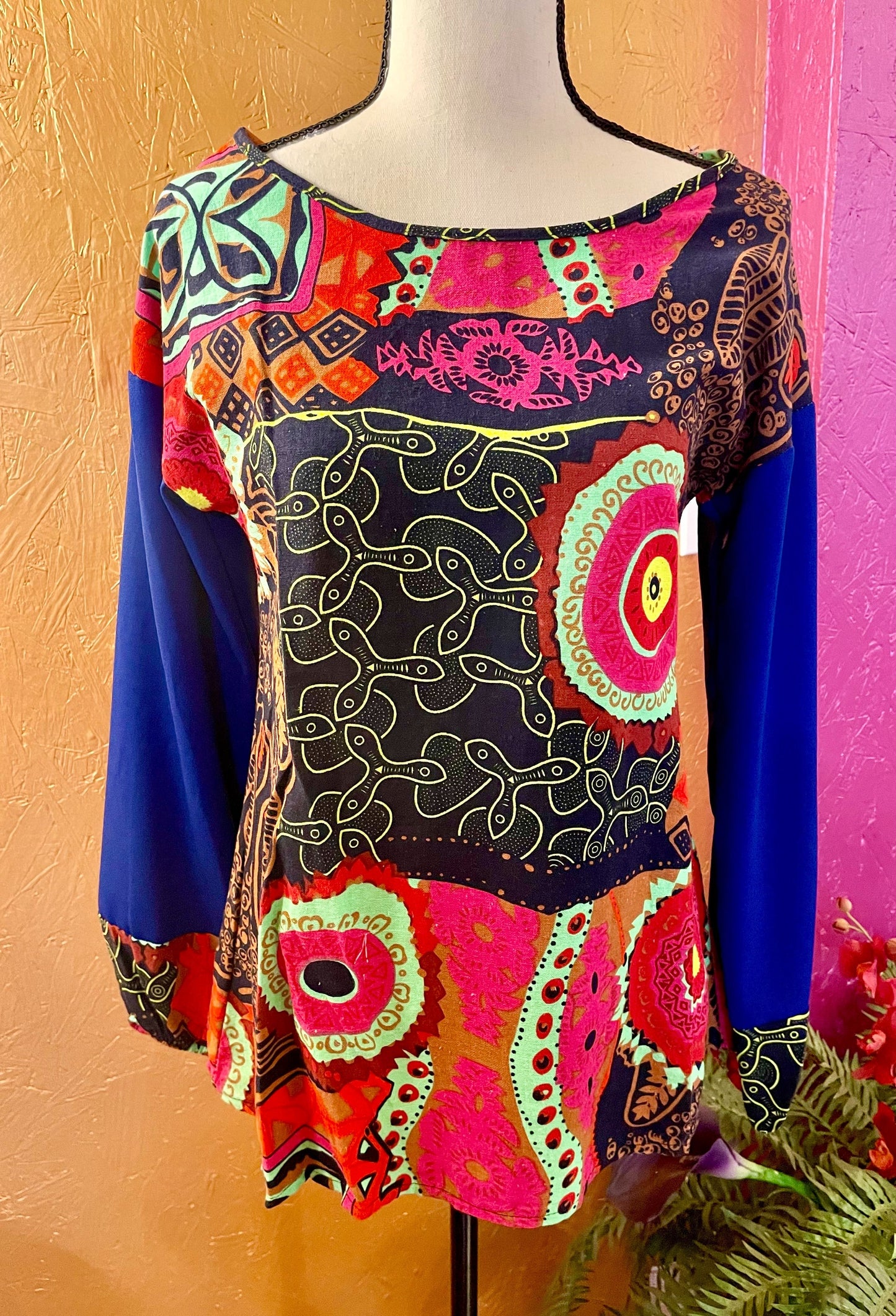 Ladies Abstract Print Top