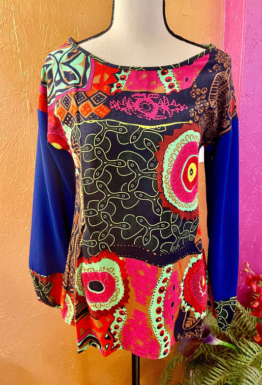 Ladies Abstract Print Top