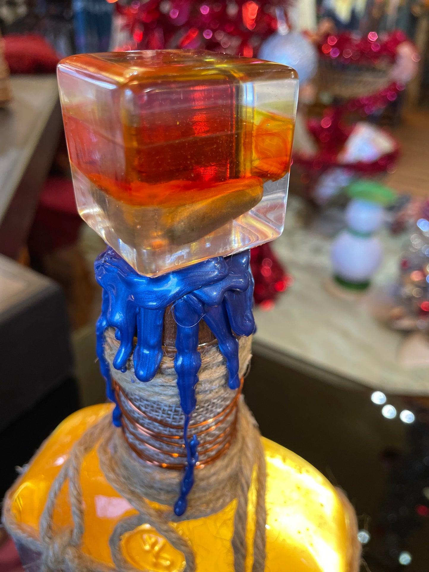 Sacred Moon Crystal Decorative Hand Created Bottle Nickie Bradley