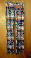 Colorful Print Flare Leggings