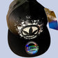 Black Flat Billed Cannabis Hat