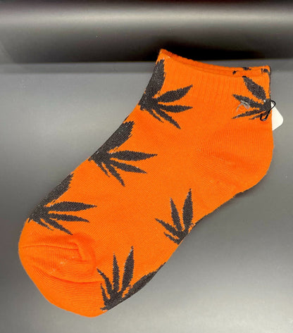Cannabis Leaf Print Socks