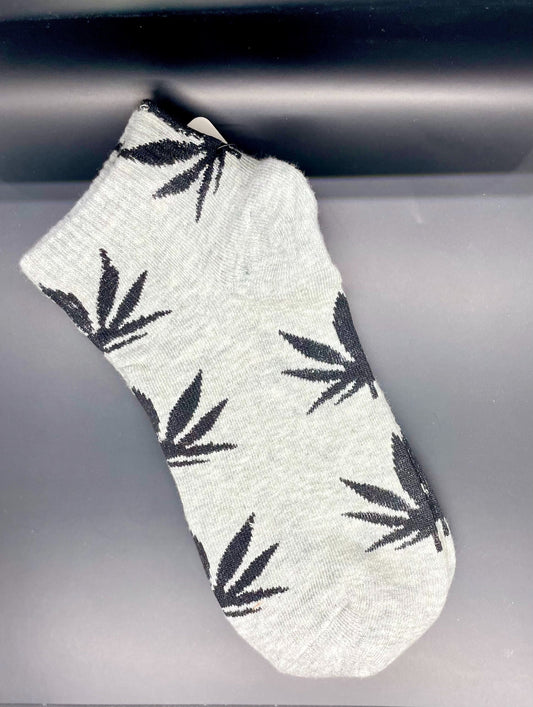 Cannabis Leaf Print Socks
