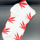 Cannabis Leaf Print Socks