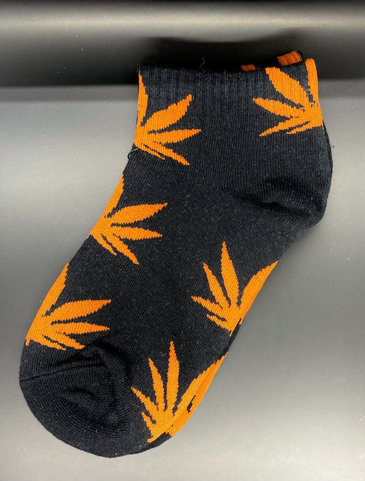 Cannabis Leaf Print Socks