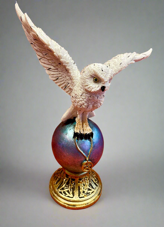 Owl Global Statue
