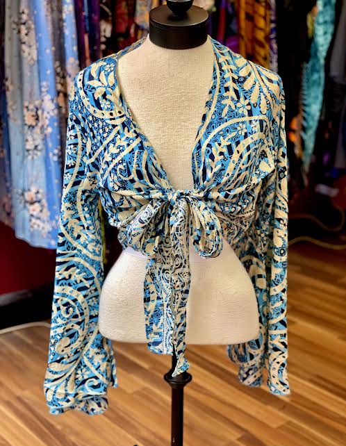 Silky Big Sleeve Top for Women Stylish Oversized Blouse with Flowing Sleeves